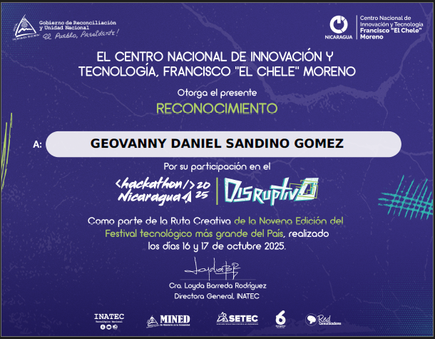 Certificación 3 - Geovanny Sandino