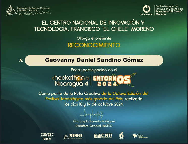 Certificación 5 - Geovanny Sandino
