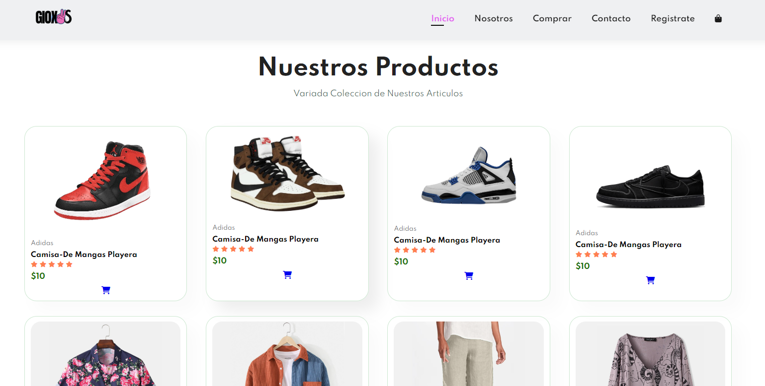 Ecommerce GX STORE - Desarrollo web completo
