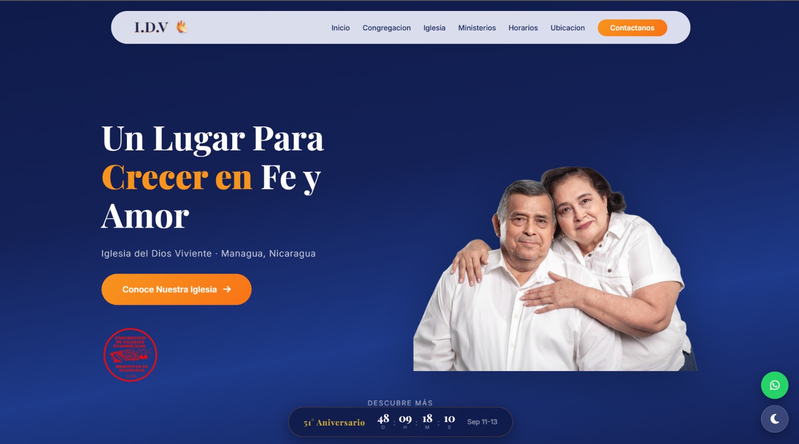 Desarrollo web IDV - Iglesia del Dios Viviente